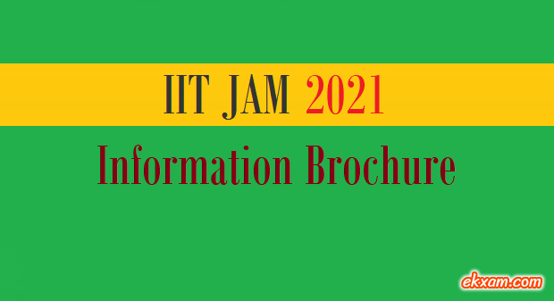 IIT JAM Information Brochure