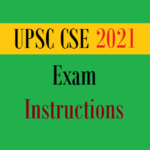 upsc cse exam instructions
