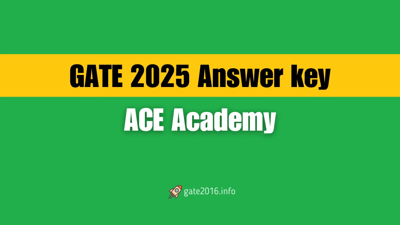 gate paper analysis answer key ace academy