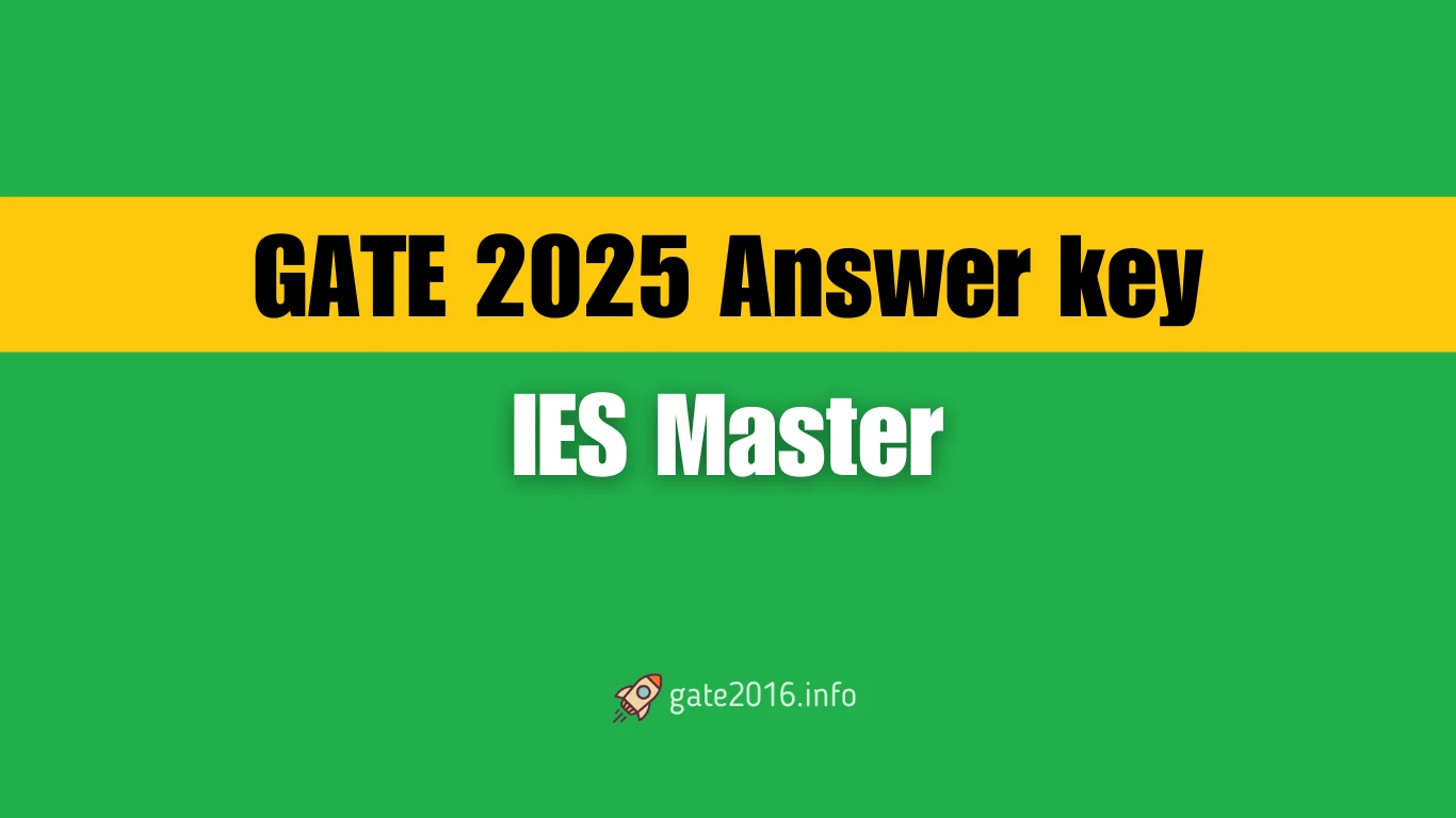gate paper analysis answer key ies master