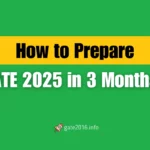 how to prepare for gate in 3 months