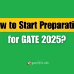 how to start preparation for gate